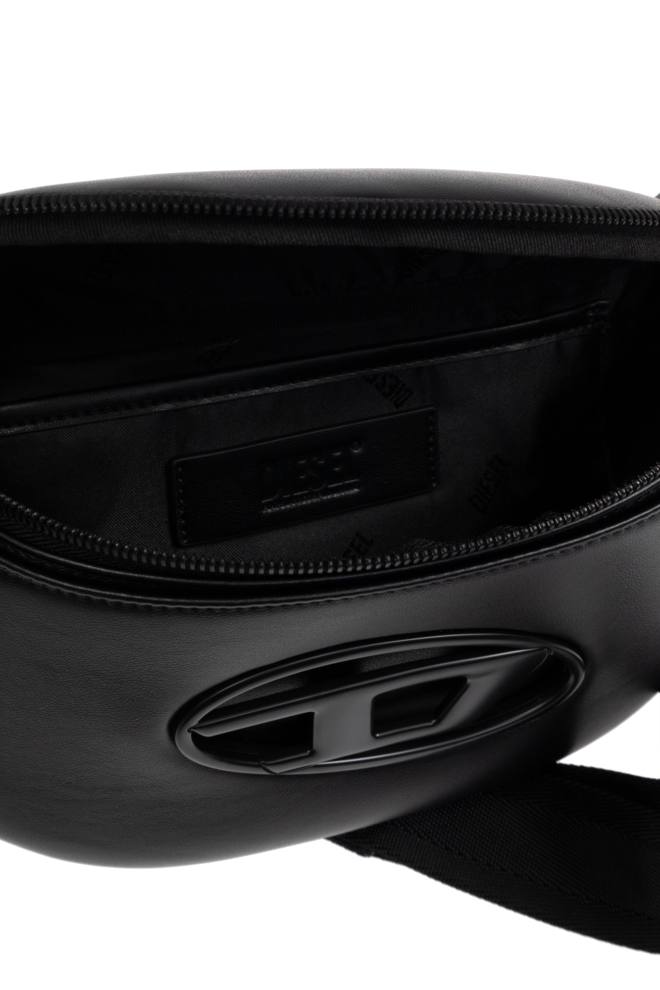 DIESEL HOLI-D BELT BAG M ブラック Women's Holi-D Belt Bag M in PU and neoprene | Black | Diesel
